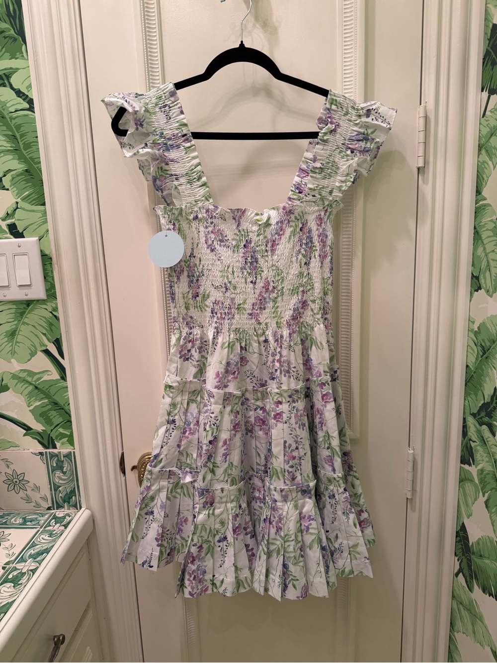 NWT Hill House Charlotte Nap Dress Wisteria Floral Print Size XL - Picture 4 of 9